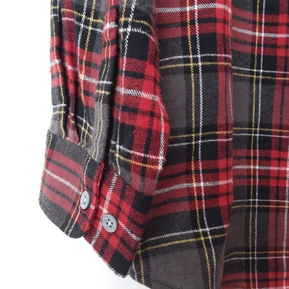 Wolverine Button Down Shirt 100% Cotton Red Long Sleeve Stripe Shirt XL - Picture 6 of 9